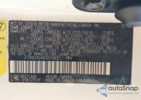 2006 Lexus Rx 330 z USA, uszkodzony, nr VIN 2T2HA31U46C093862